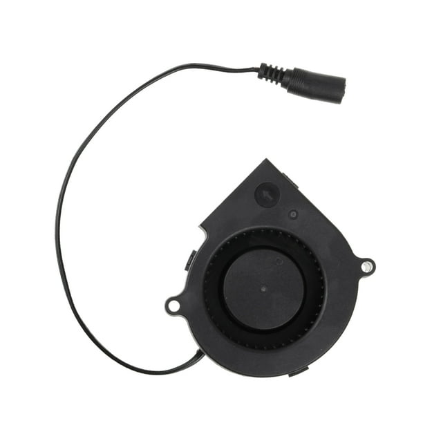 Eigraketly Soplador de ventilador para barbacoa 75x75x30mm, sopladores de tubo de aire de flujo de aire, controlador de velocidad Variable, Estufas de camping
