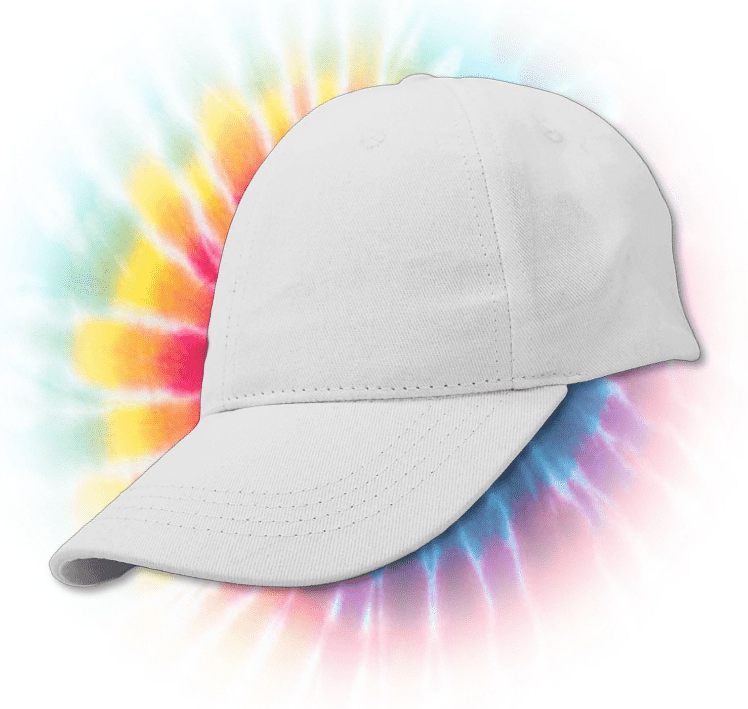(2 pack) Hello Hobby Customizable White Baseball Cap – Adjustable 100% Cotton Hat for Men & Women for DIY Crafts & Personalization