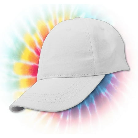 Hello Hobby Customizable Baseball Cap for Men & Women, Solid White, Adjustable Fit, 100% Cotton, Ideal for DIY & Personalization