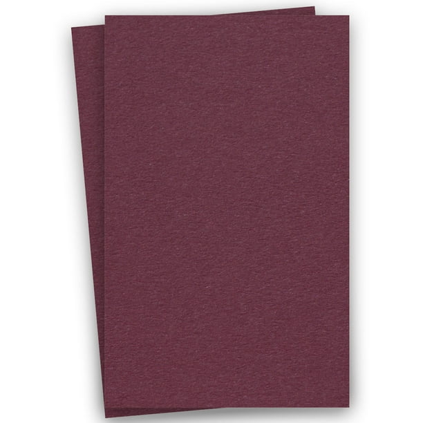 Basics BURGUNDY 11X17 (Ledger) Paper 80C Cardstock 100 PK Quality