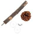 thumbnail image 2 of Poste De Soporte Para Pájaros De Perca Natural, Soporte Para Pájaros Resistente A Mordeduras Con Cono De Pino Para Cotorras Para Periquitos ANGGREK Otros, 2 of 8