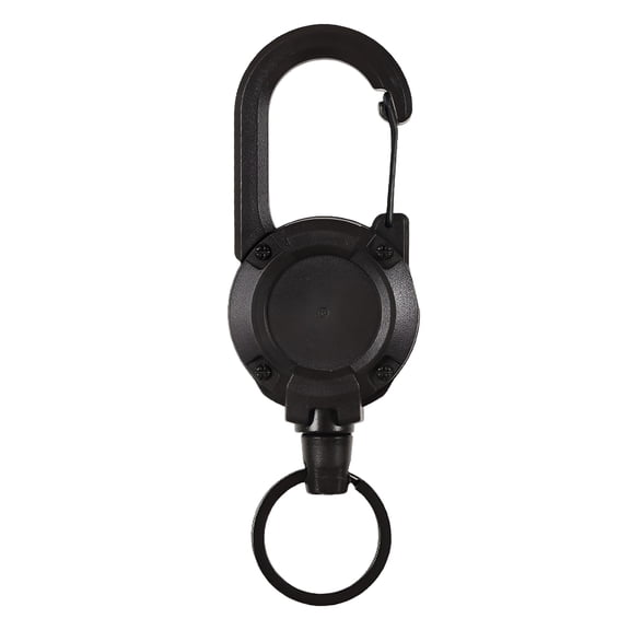 TALENO Portable Retractable Keychain Carabiner Badge Holder Strong Load-bearing Compact Size Portable Telescopic Keychain Clip Camping Accessories