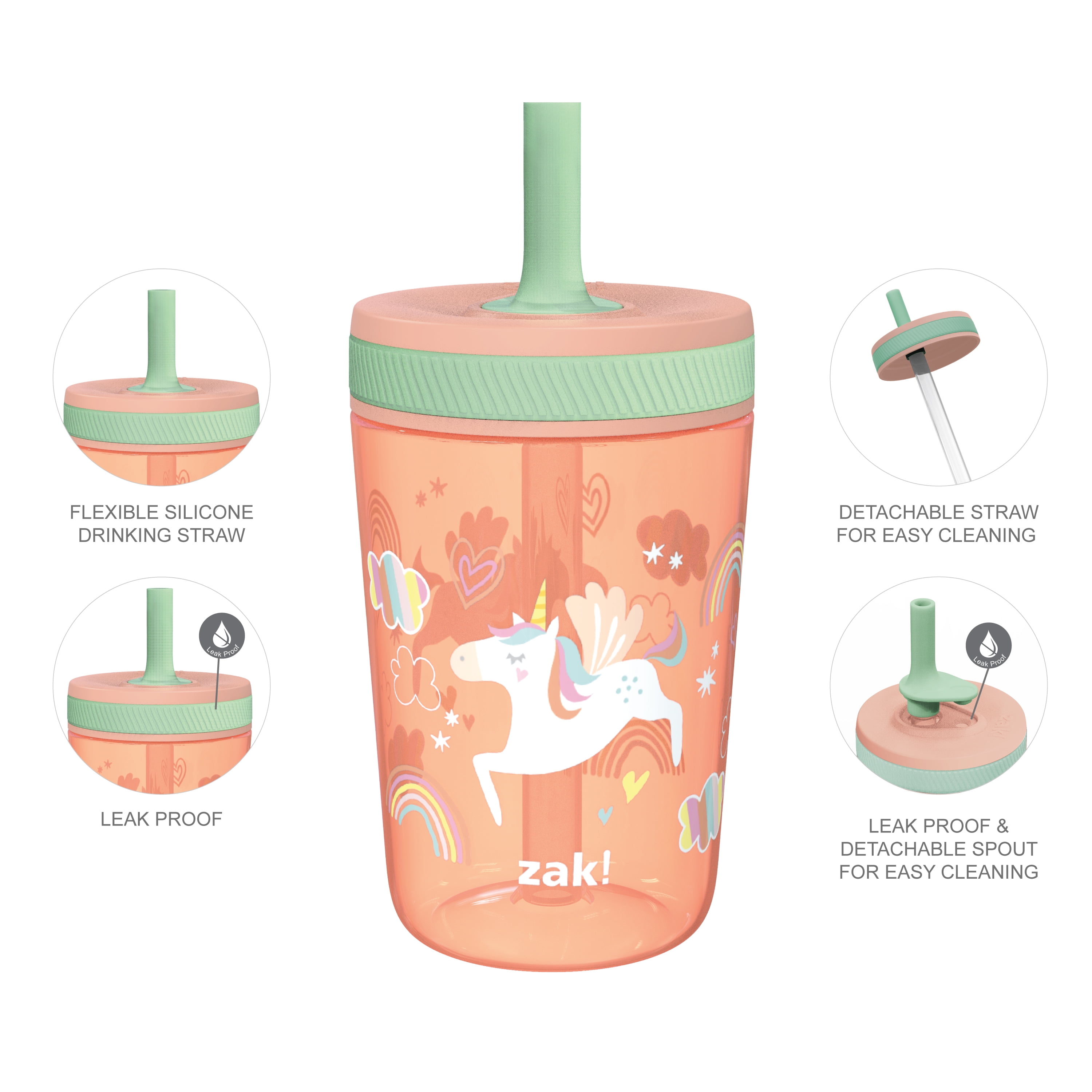 Zak! Designs Frozen 2 Leak-Proof Tumbler with Flexible Straw, 15 oz - Kroger