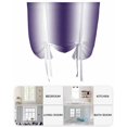 thumbnail image 6 of Purple White Ombre Tie Up Curtains for Window, Thermal Insulated Balloon Shade Adjustable Rod Pocket Curtains Valance Panels for Kitchen Bathroom Cafe 52 x 45 Retro Rustic Minimalist Abstract Art, 6 of 6