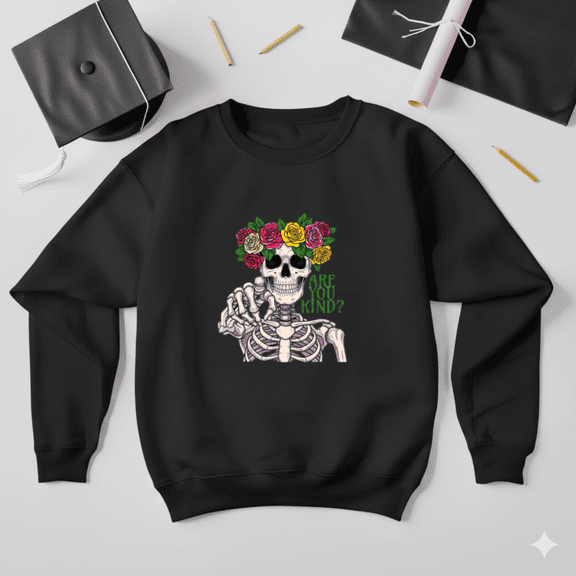 Are You Kind Retro Grateful Dead Inspired Positive Message Graphic Sweatshirt, up to size 5XL