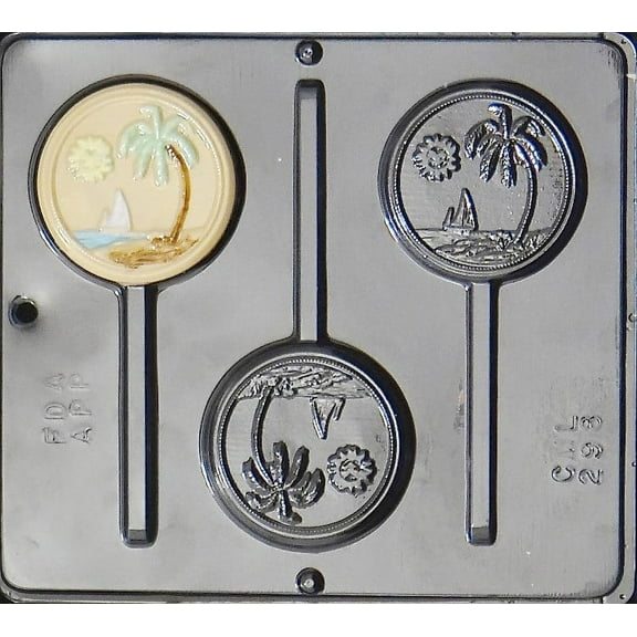 298 Ocean Paradise Lollipop Chocolate Candy Mold