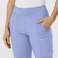 thumbnail image 5 of Wink W123 Women's Comfort Waist Cargo Jogger Scrub Pant Petite, Ceil Blue, S Womens, 5 of 6