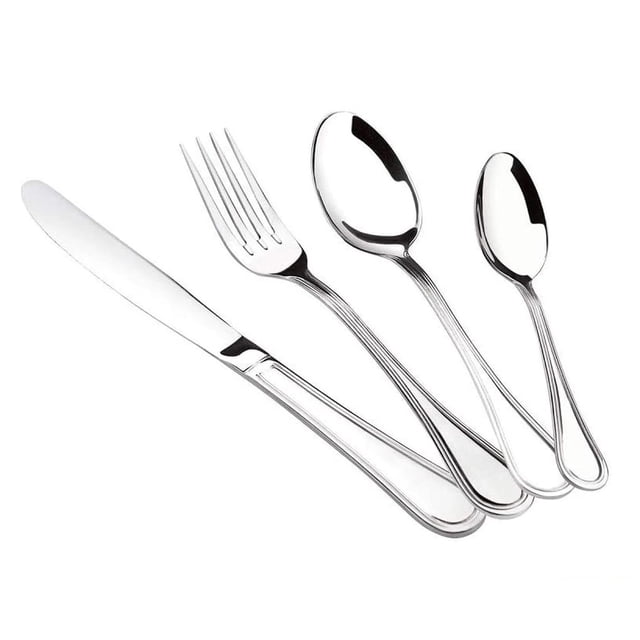 Juego DE Cubiertos Magefesa Bari 24 Piezas Acero Inox 429113121396 plateado