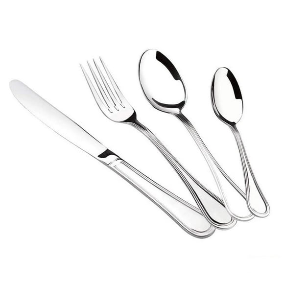 Juego DE Cubiertos Magefesa Bari 24 Piezas Acero Inox 429113121396 plateado