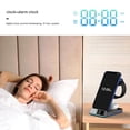 thumbnail image 3 of Travel Charging StandW1re1essCharging Station 15W Foldable Charging Holder with Night Light Clock Alarm, 3 of 8