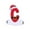 C, variant on OAVQHLG3B 26 Initial Letter Christmas Tree Hanging Pendant,Christmas Initial Letter Ornaments Letter Decorative Hanging Xmas Alphabet Letter for Christmas Tree DIY Craft Christmas Ornaments