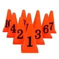 thumbnail image 1 of FRCOLOR 10 Pcs Cônes de Marqueur Panneau Baril Durable Marqueur de Football Obstacle, 1 of 5