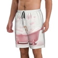 thumbnail image 2 of Pofeuu Cute Bathtub Prin Men's Swim Trunks Quick Dry Bathing Suit Swimming Board Shorts Mesh Lining Beach Swimwear-3X-Large, 2 of 6