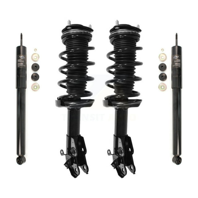 Transit Auto Front Rear Complete Suspension Shocks Strut and Coil Spring Mount Assemblies Kit for Car Honda Civic Acura CSX - Left Right Side (Driver Passenger) K78M-100242