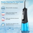 thumbnail image 5 of Cordless Water Flosser Dental Teeth Cleaner, INSMART Professional 300ML Tank DIY Mode USB Rechargeable Dental Oral Irrigator for Home and Travel, IPX7 Waterproof 4 Modes Irrigate for Oral Care, 5 of 8