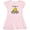 Ballerina Pink, variant on Inktastic Someone in Santa Barbara Loves Me Girls Toddler Dress