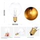 thumbnail image 4 of Bulbo AC230V G40 Globo incandescente de tungsteno Lámpara de 25 paquetes E12 Base Socket Holder IP44 Resistencia al agua Blanco cálido para cuerdas Luz Decoración de fiesta en casa Función de boda Por Tomshine Bulbo, 4 of 7