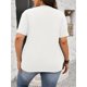 thumbnail image 2 of Women'S Regular Size Casual Crew Neck T-Shirt, Geometric-Patterned Tee, Spring/Summer Knit Fabric Top with Medium Stretch, 100% Cotton, Jesus Quote Print, 2 of 6