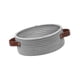 thumbnail image 5 of Cesta de almacenamiento con asas para estantes, cesta para artículos diversos de escritorio, cestas de cuerda de algodón para armario, entrada, mesa Gris, 5 of 8