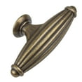 thumbnail image 4 of GlideRite 2-1/2 in. Fluted Cabinet Knob, Antique Brass, Pack of 10, 4 of 5