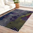 thumbnail image 1 of Stripe Rugs for Living Room Bedroom - Colorful Rug 3x5 - Abstract Art Carpet for Home Decor - Washable Non Slip Patterned Indoor Small Area Rug - Soft & Low Pile (ZN&698), 1 of 7
