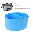 thumbnail image 4 of Slow Cooker Liners Divider,Slow Cooker Silicone Cooking Liner Reusable Leakproof Oval Slow Slow Cooker Liners Silicone Divider Silicone Insert For 6QT Slow Cooker Slow Cooker, 4 of 8
