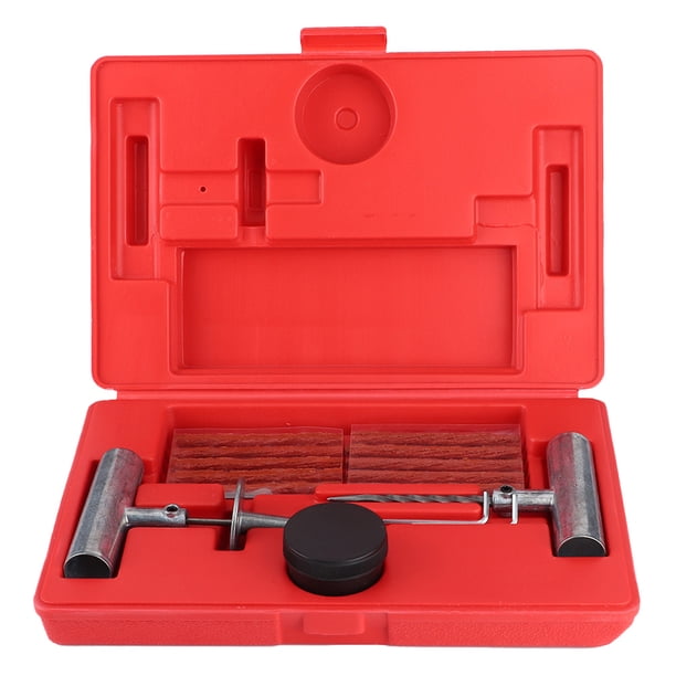 Kit de reparación de neumáticos, herramienta de reparación de pinchazos de neumáticos sin cámara para tractores, cortadoras de césped, camiones y automóviles
