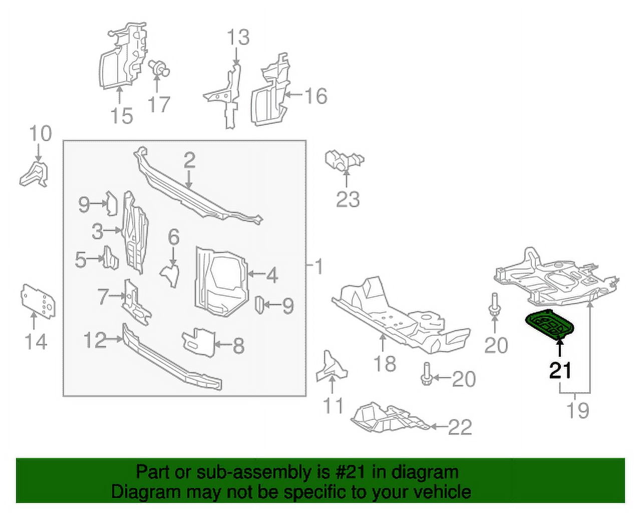 Genuine OE Toyota Access Cover 51457-60030