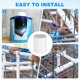 thumbnail image 5 of Uxcell 12-Pack 1 Pulgada Adaptador de Acoplamiento de Tubería de PVC, Conectores de Socket Sch40 para Uso Industrial [Socket x Socket, Blanco], 5 of 7