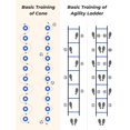 thumbnail image 4 of Set de equipo de entrenamiento GHB Agility Ladder con vallas y más, 4 of 8