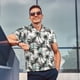 thumbnail image 4 of Balery Hawaii Palms Camisa Polo de Hombre con Estampado, de Manga Corta y Tejido Medio, Camisa Tipo Golf Polo-XX-Large, 4 of 6