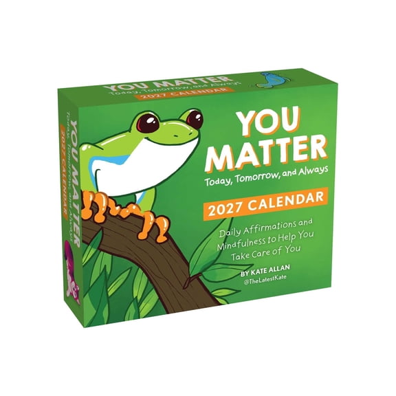 Kate Allan 2027 Day-To-Day Calendar: You Matter Today, Tomorrow, and Always, (Paperback)