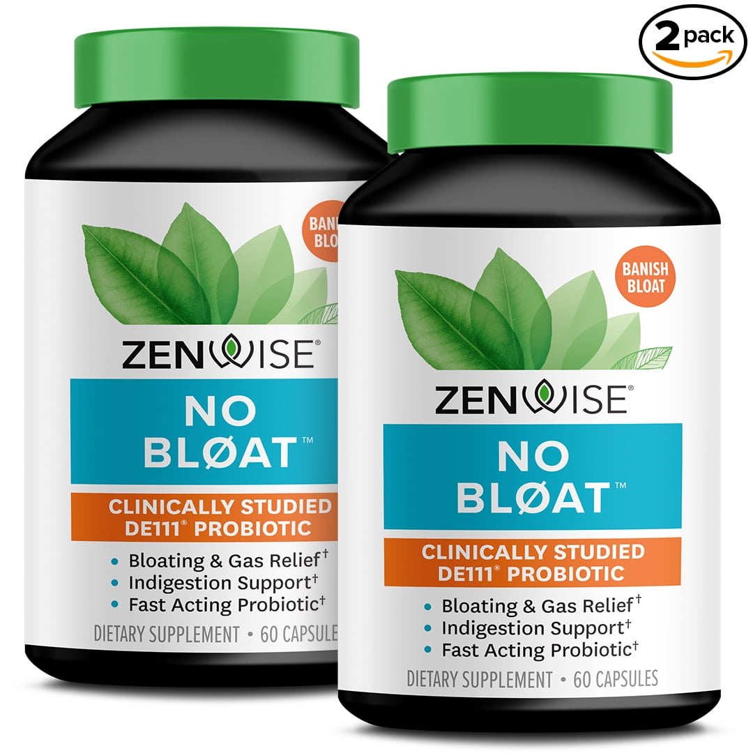 Zenwise No Bloat Probiotics Digestive Enzymes and Herbal Supplement