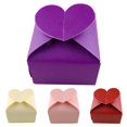 thumbnail image 1 of 50Pcs Candy Boxes Eye-catching Sleek Paper Heart Designed Favor Boxes for Wedding, 1 of 7