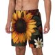 thumbnail image 1 of Fotbe Sunflower Floral Butterfly Traje de Baño para Hombre – Shorts de Natación de Secado Rápido con Forro y Bolsillos-XX-Large, 1 of 6