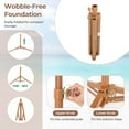 thumbnail image 6 of Goplus 6.5 FT Hula Thatched Tiki Beach Umbrella 30° Tilting Hawaiian Style Umbrella Natural, 6 of 10