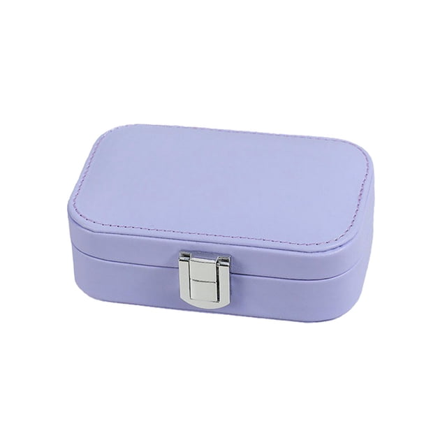 Joyero de viaje Joyero multifunción Caja de regalo para anillos Mujer Esposa Violeta Jinwen Joyero de viaje