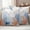 Blue, variant on Orange Navy Blue Coral Outdoor Waterproof Pillow Covers, Summer Beach Coastal Ocean Decorative Square Throw Pillowcase Sofa Cushion Sham for Patio/Couch/Chair, 16"x16" 2 Pack