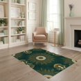 thumbnail image 2 of ODIKA 4'x6' Washable Area Rug Dining Under Forest Circular Woodland Theme Radiating Table Mushroom for Bedroom, Reading Nook, Pet Friendly & Non-Shedding, 2 of 7