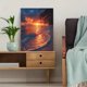 thumbnail image 5 of Qisvanset 12x16 Inch Tropical Beach Sunset Canvas Wall Art, Palm Tree Ocean Seascape Exotic Island Coastal Home Decor, 5 of 8
