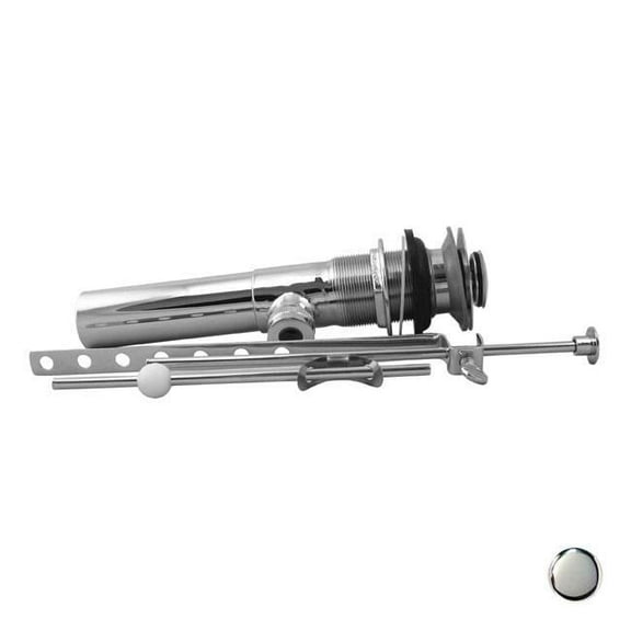 Westbrass Pop-Up Lavatory Drain No Overflow Holes - Polished Chrome