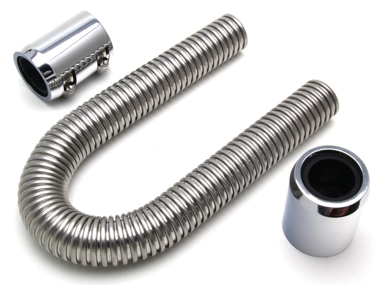 Trans-Dapt 8203 TDP8203 RAD HOSE KIT S/S 24IN CHRM