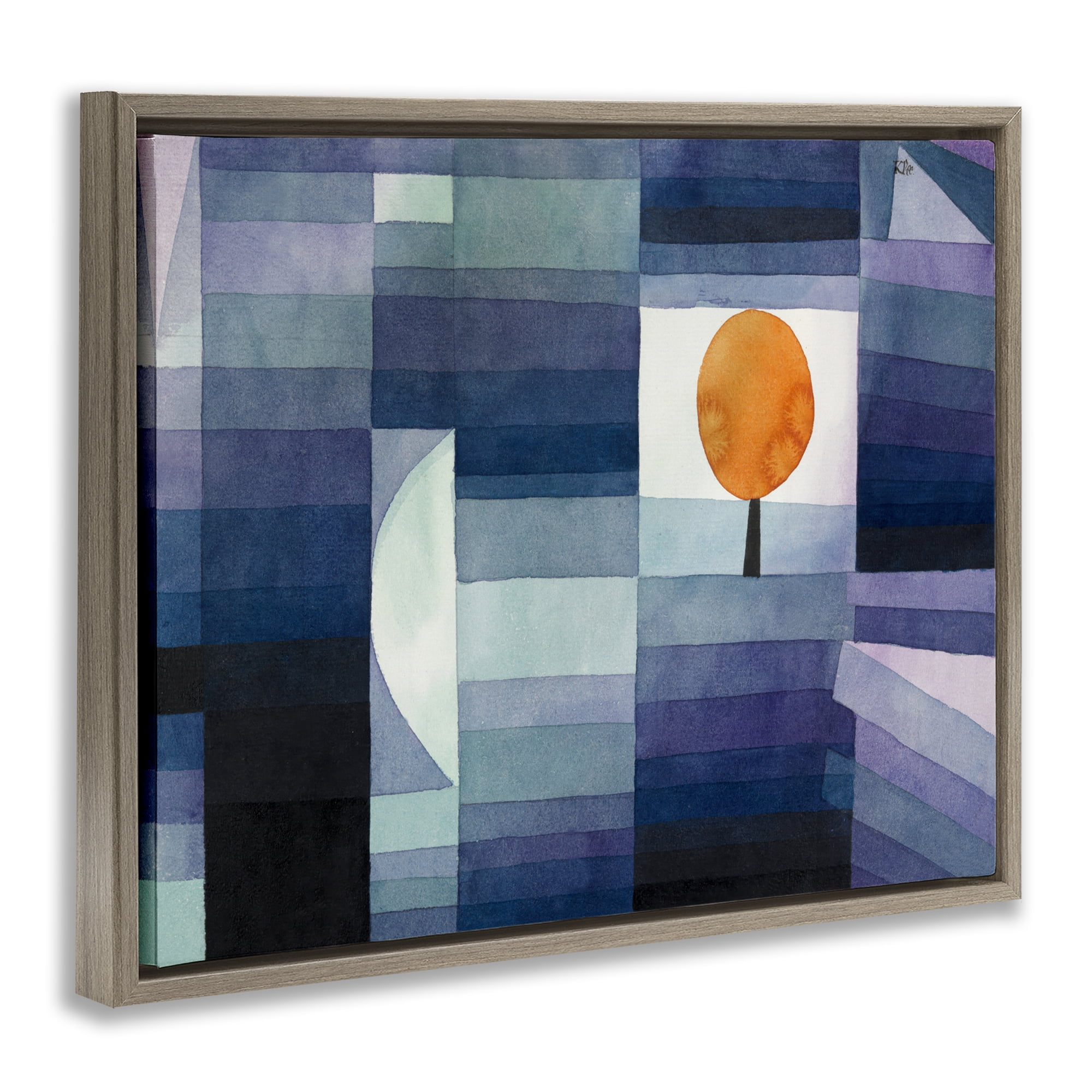 Stupell Industries Harbinger Of Autumn Classic Abstract Painting Brown Floater Framed Canvas Art Print Wall Art, 31 x 25