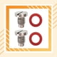thumbnail image 4 of Speravity Junta de drenaje de aceite de unidad inferior de 2 piezas, accesorios de repuesto de actualización de mantenimiento de modificación Bombillas para automóviles, 4 of 6