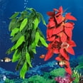 thumbnail image 3 of Flmtop Aquarium Artificial Water Grass Plant Hanging Leaves Vine Rattan Fish Tank Decor, 3 of 9