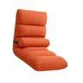 thumbnail image 4 of Silla de suelo con respaldo, sofá, silla de dormitorio con 5 posiciones, sofá de suelo, sala de estar, sillas plegables modernas y suaves, plegables Naranja, 4 of 8