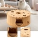 thumbnail image 1 of Cama túnel para gatos, centro de actividades, cueva cálida y creativa para mascotas, juguete interactivo para gatitos, gatos pequeños, medianos y marrón, 1 of 7