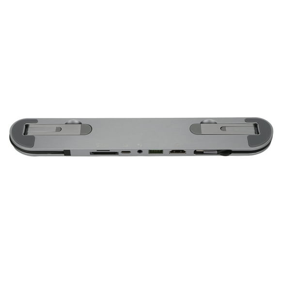 USB C Docking Station Stand, USB C Docking Station 6 In 1 For Office For Home For Laptop Gray