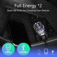 thumbnail image 4 of Purificador de aire para coche, ionizador, desodorante antimicrobiano iónico enchufable de 12 V con cargador USB doble, eliminador de olores a humo, olores de mascotas y alimentos,, 4 of 8