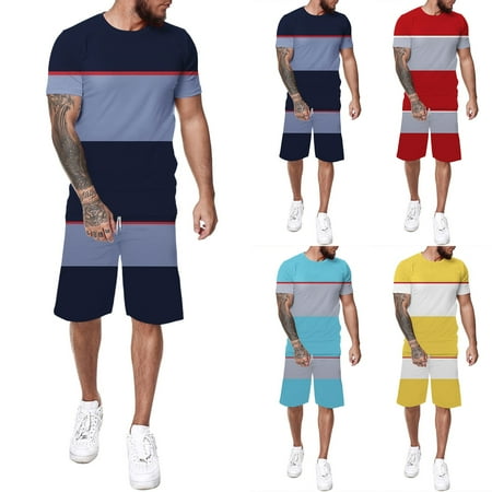 

ketyyh-chn99 Scrubs For Men Set Men s Tracksuit 2 Piece Spring Autumn Winter Casual Solid Jogger Sport Gym Pockets Sweatsuit Long Sleeve Hoodies and Sweatpant Set